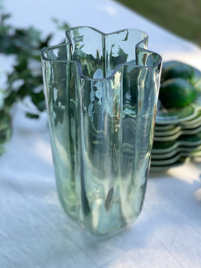 'Ruth' Glass Vase - Green