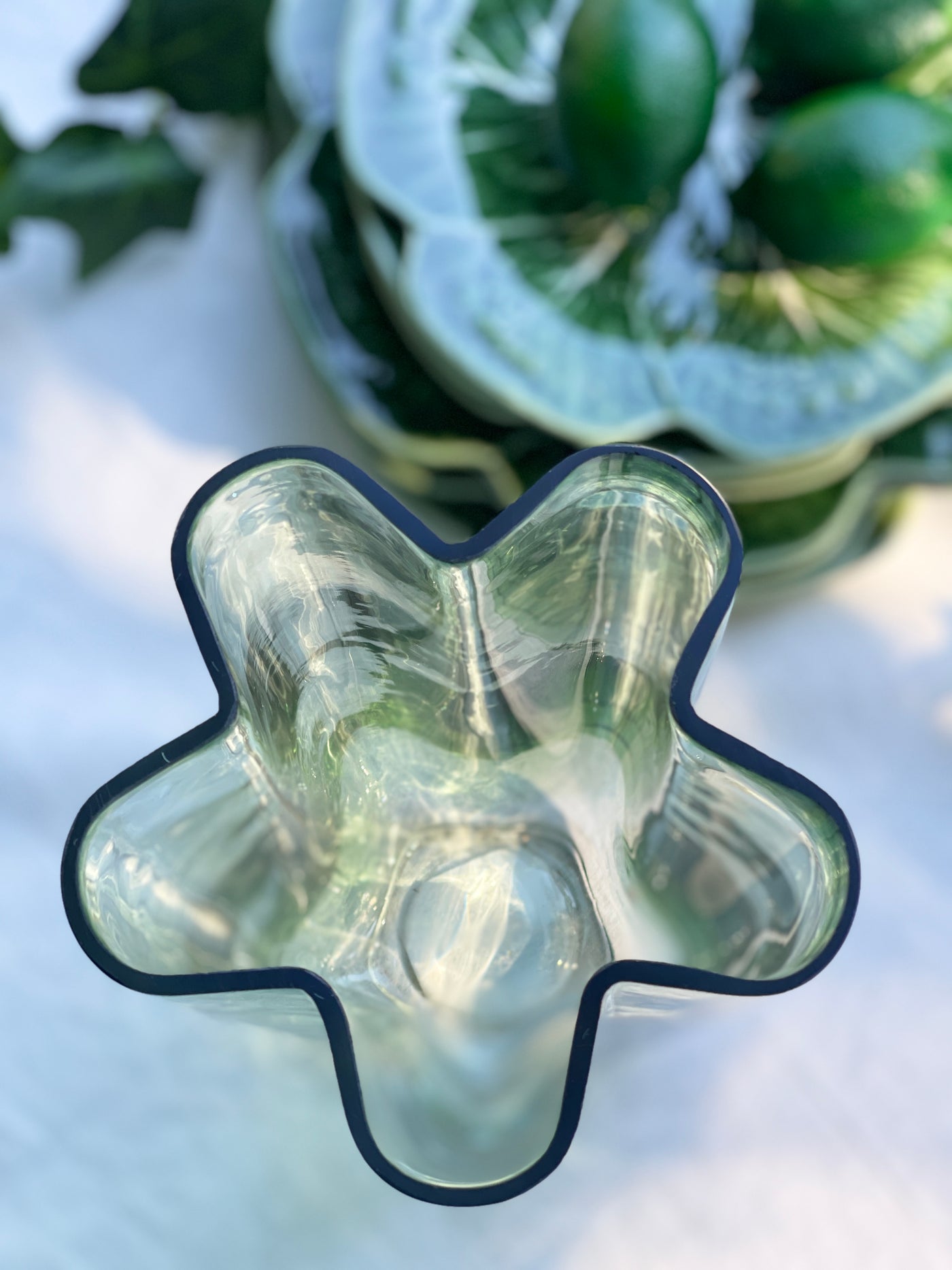 'Ruth' Glass Vase - Green