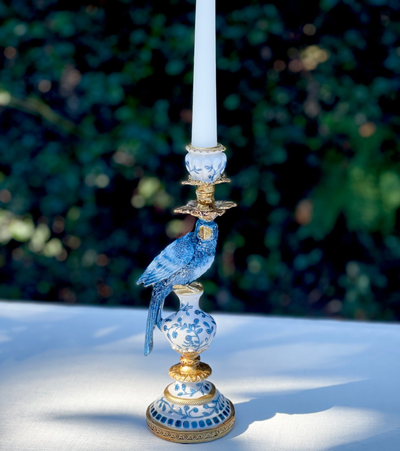 Parrot Candle Holder - Blue