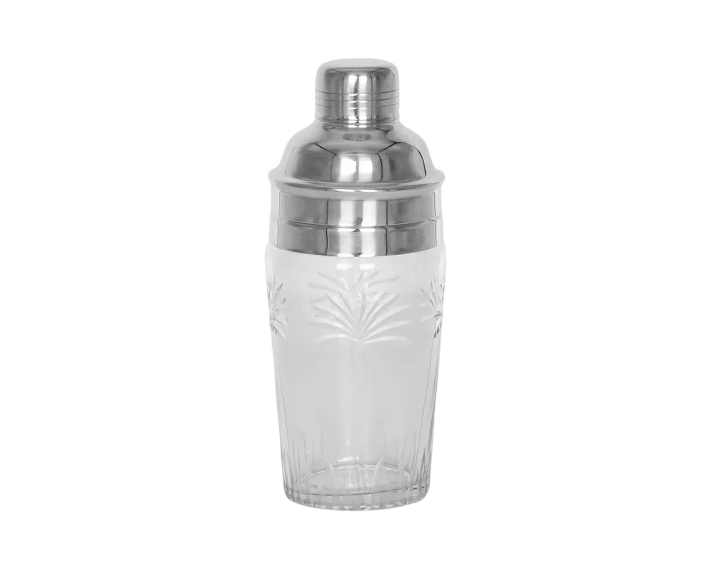 'Palm' Glass Cocktail Shaker