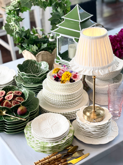 'Raffles' Lamp Shade - Ivory Linen