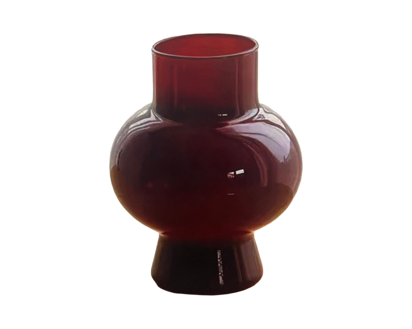 'Ruby' Glass Vase