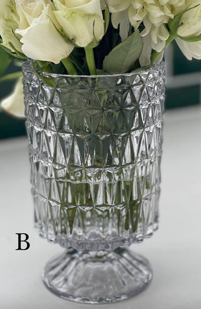 Glass Urn Vase - Small - 4 Designs
