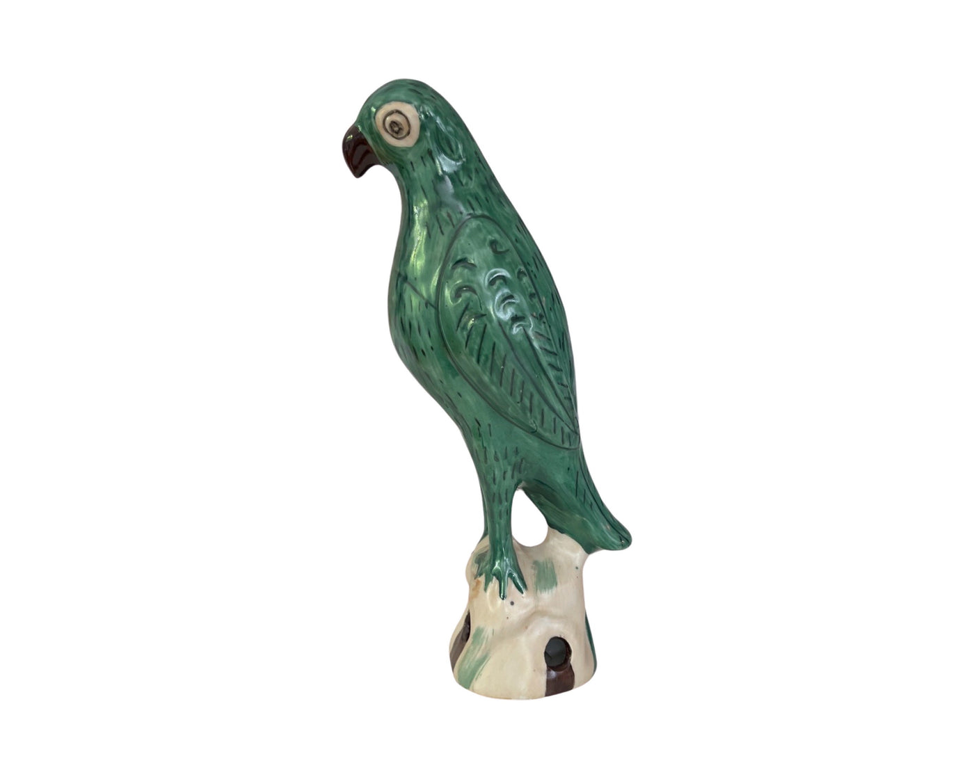 'Who's a pretty Parrot' Ceramic Parrot Sculpture