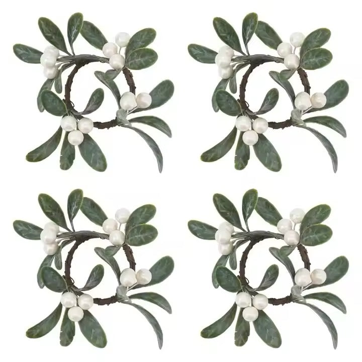 Wreath with Pearls Napkin Ring
