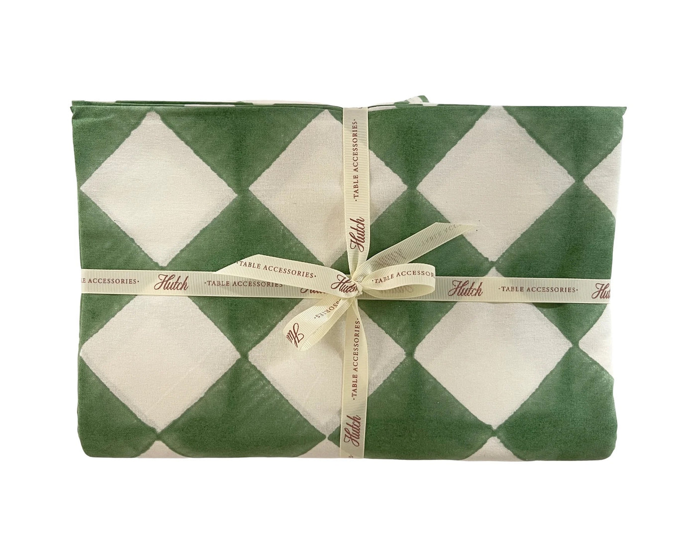 'Cheeky Checker' 100% Cotton Tablecloth - Green