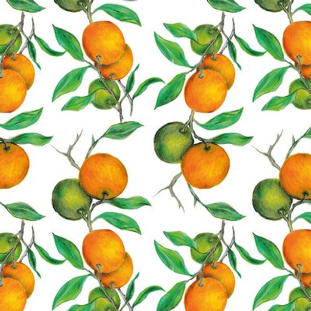 Paper Napkins - Beautiful Oranges - Luncheon Size 20 Pack