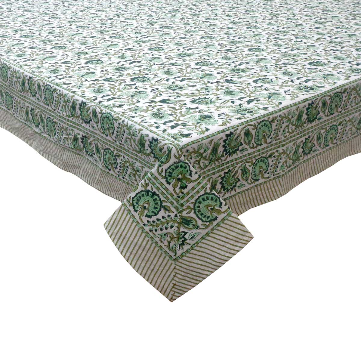 Block Printed Tablecloth 'Bagia Jaal'