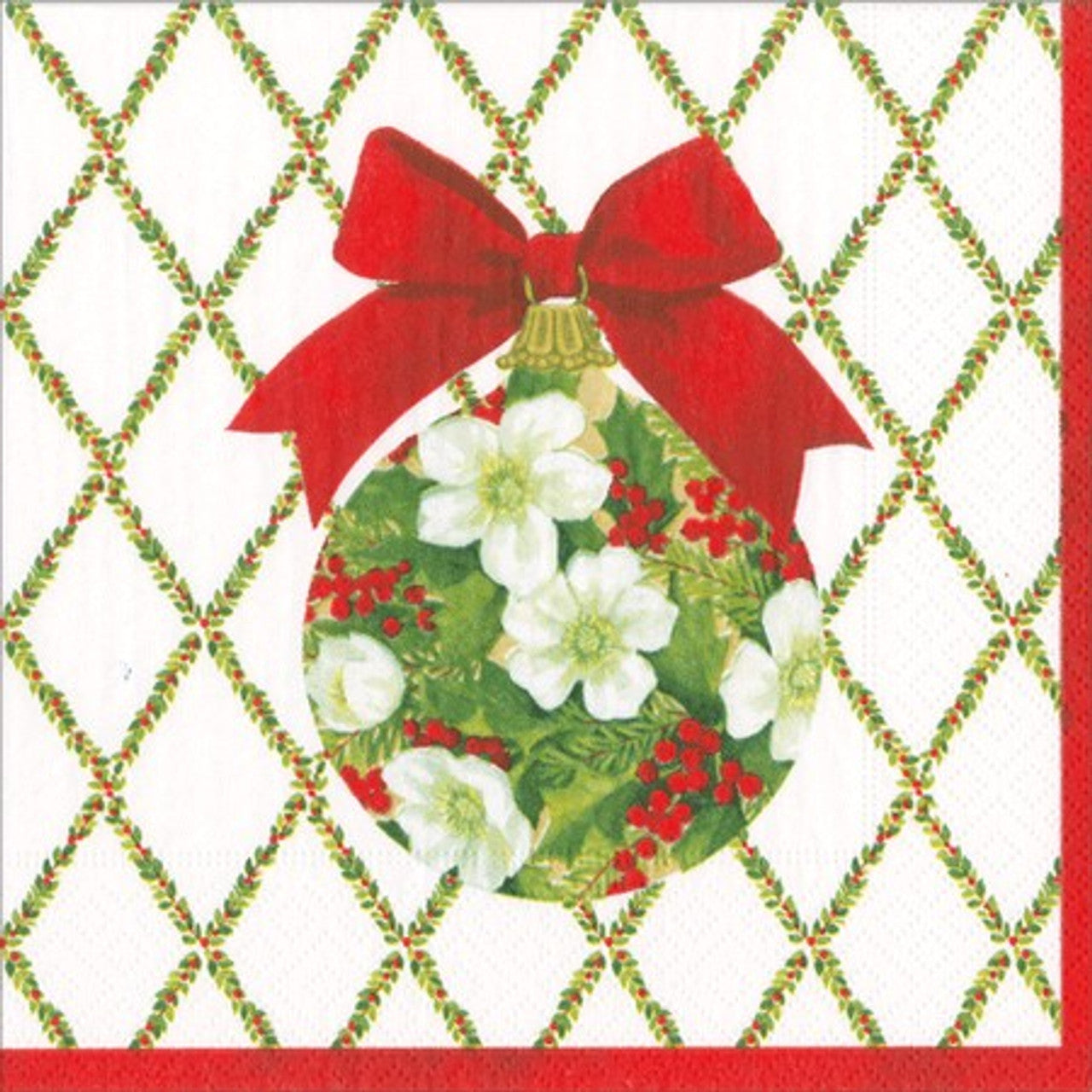 Paper Napkins - Ornament & Trellis - Luncheon Size 20 Pack