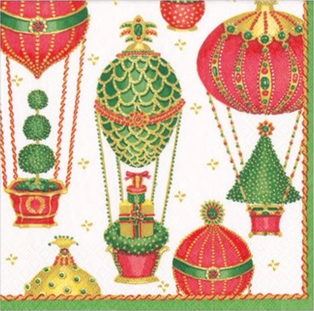 Paper Napkins - Christmas In The Air - Luncheon Size 20 Pack