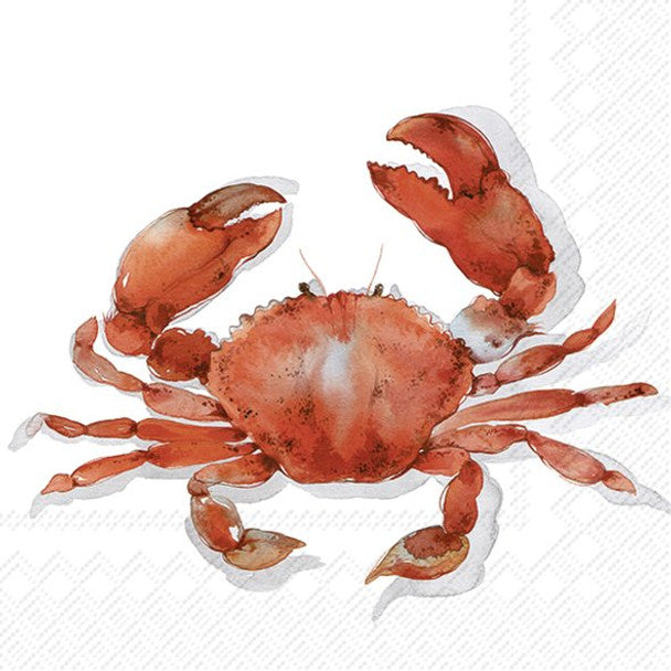 Paper Napkins - Maritime Crab - Luncheon Size 20 Pack