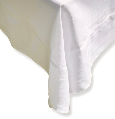 100% Linen Tablecloth - "Warm White"
