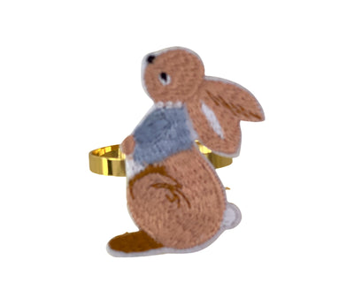 Easter Bunny Napkin Rings  - Set of 4 CLEARANCE