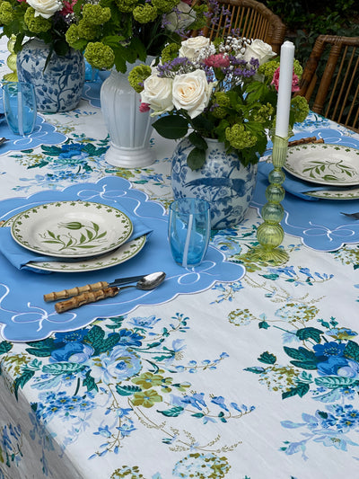 'Clarita - Blue' - Tablecloth by D'Ascoli