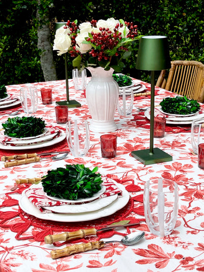 'Chestnut - Red' - Tablecloth by D'Ascoli