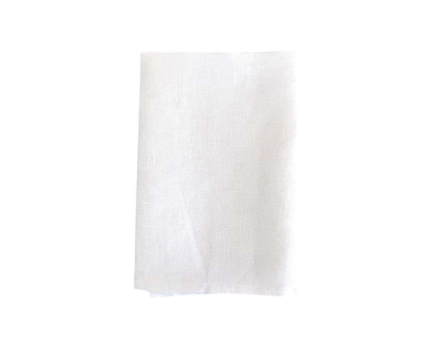 Set of 4 100% Linen Napkins - 'White'