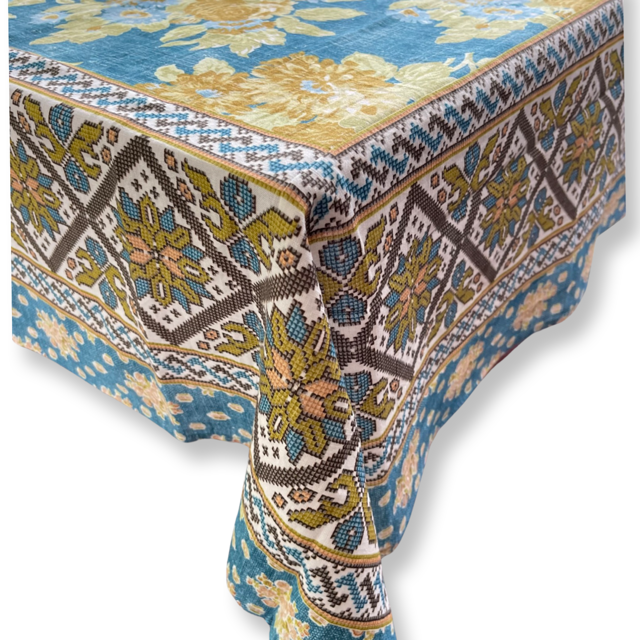 'Tatianna - Indigo' Tablecloth by D'Ascoli