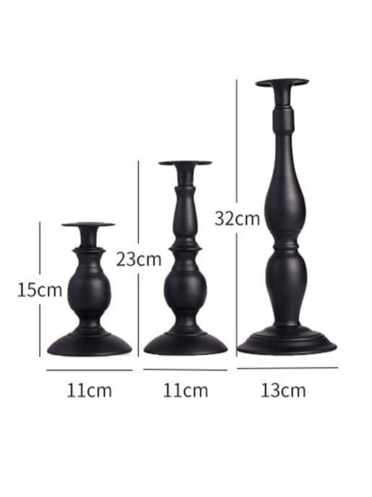 SAMPLES, SECONDS & OVERSTOCKS Set of 3 Candle Holders - Classic White CLEARANCE