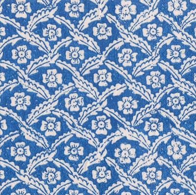 Caspari Paper Napkins -Floral Cross Blue-Luncheon Size 20pack