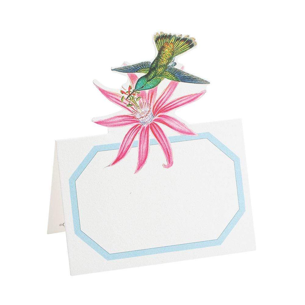 Caspari Placecard Set - Hummingbird Trellis -  Pack of 8