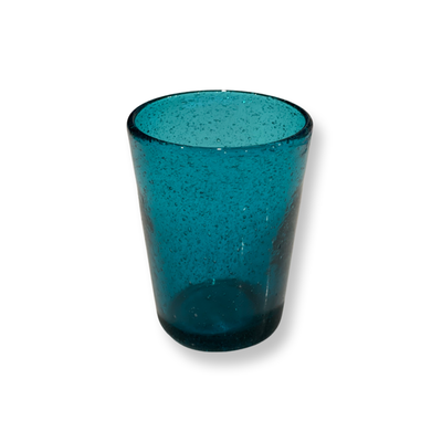 Set of 2 'Bubble' Glass Tumblers - Teal
